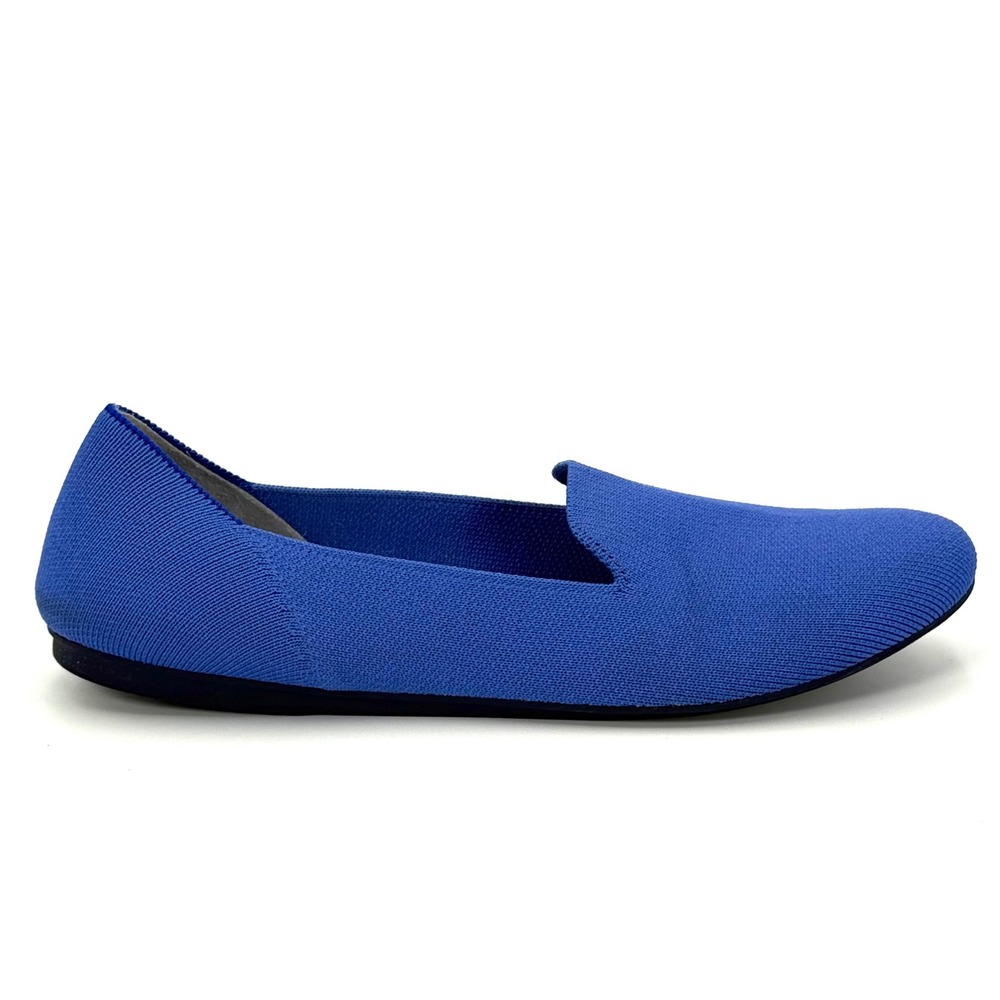 Rothys The Loafer Women 10 Blue Knit Flat Sustainable Casual Comfort Office - Picture 4 of 9